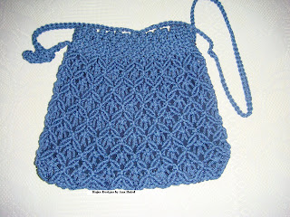 Macrame Blue Bag (
